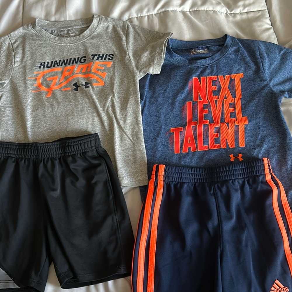 Boys UA and Adidas
